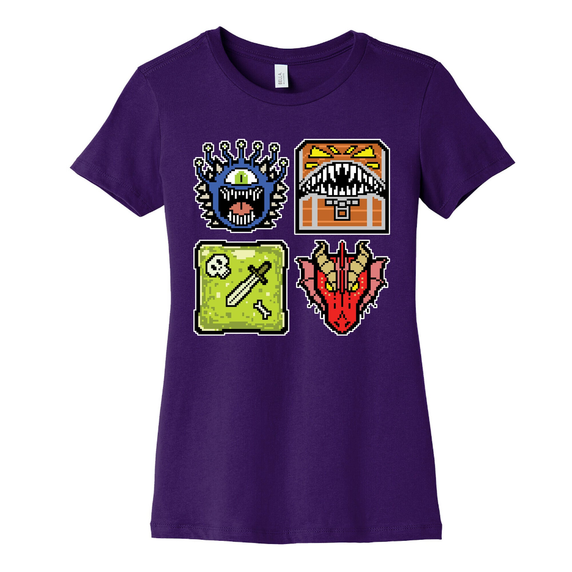 Pixel DnD Monsters Women's Cotton Tee